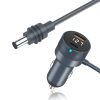 Digital display car PD fast charger with DC power supply 12-24V input